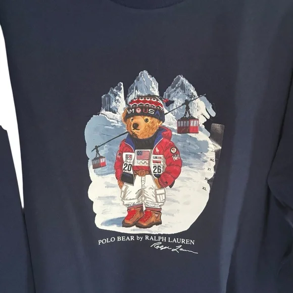 Polo Ralph Lauren Men’s 2026 Team USA POLO Bear L/S Size XL NWT - Picture 4 of 6